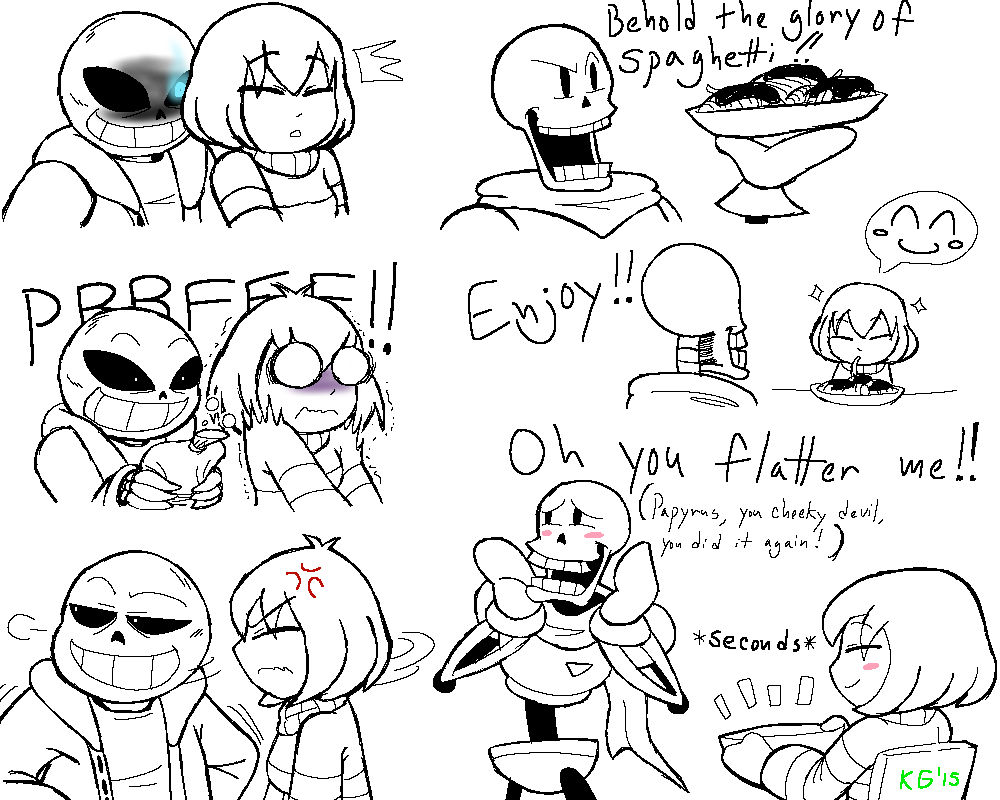 Undertale Frisk Sans And Papyrus By KGN 000 On DeviantArt undertale-frisk-sans-and-papyrus-by-kgn-000-on-deviantart