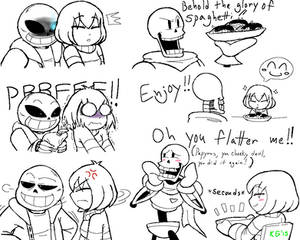 Undertale - Frisk, Sans and Papyrus