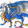 Royal blue dragon