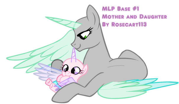 MLP Base #1 Mother And Daughter By Rosecart113