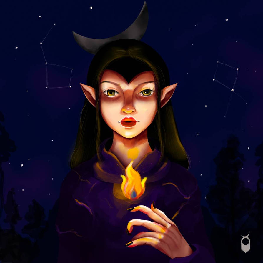 Fire Elf by himashaG on DeviantArt