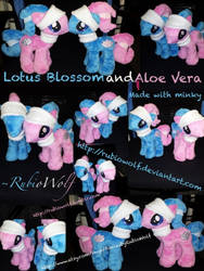 MLP Aloe 'n Lotus Spa Pony Plushies! by RubioWolf