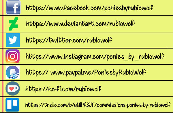 RubioWolf's Social Media Accounts