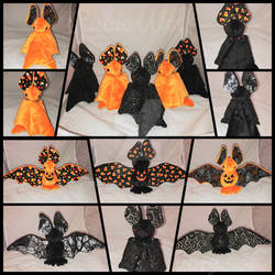 Assorted Halloween Bat Plushies For Sale!