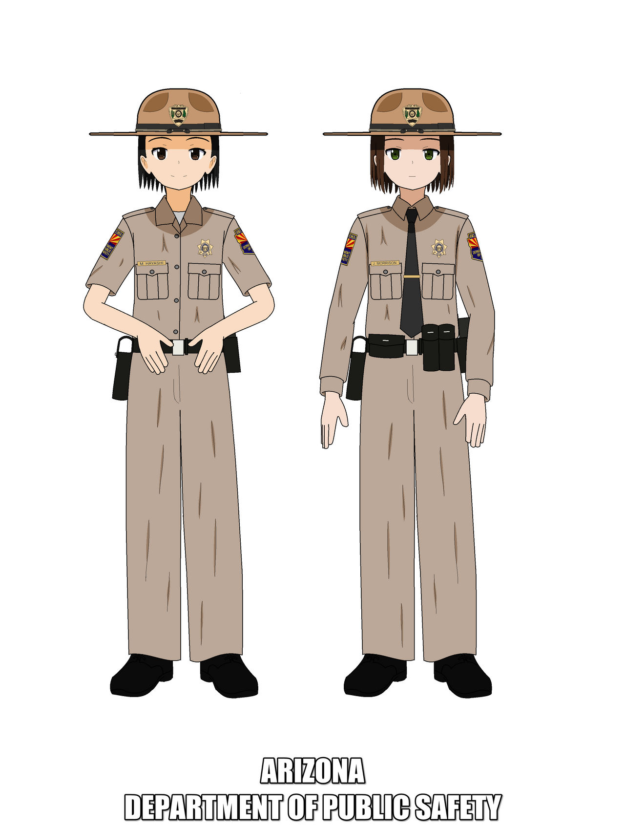 Azdps Ranks Arizona DPS Troopers by danninanao550 on DeviantArt
