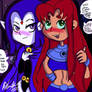 LUZXAMITY LUMITY-starfire and raven cosplay