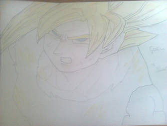 Goku Line Drawn