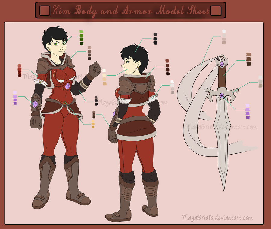 Kim Model Sheet Armor