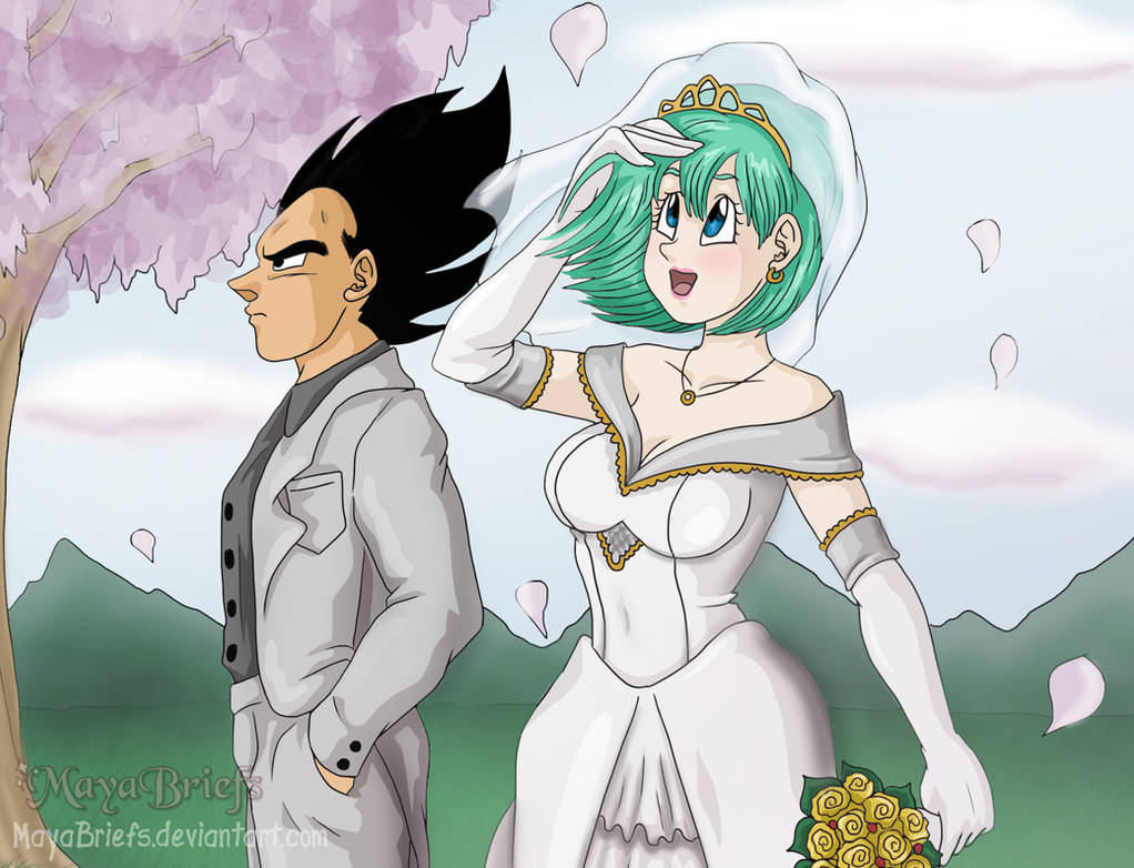 Vegeta and Bulma Wedding by mayabriefs on DeviantArt