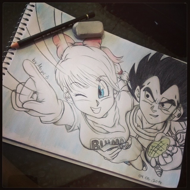 Teen Bulma and Teen Vegeta