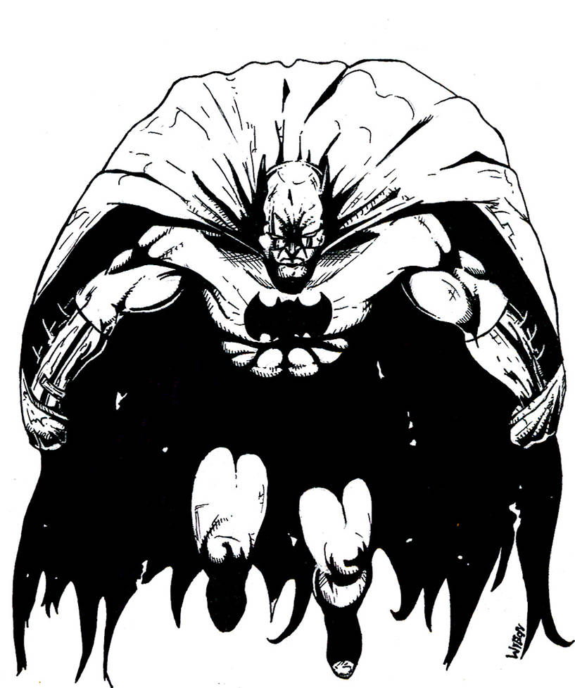 Batman Inking by CthonicCommando on DeviantArt