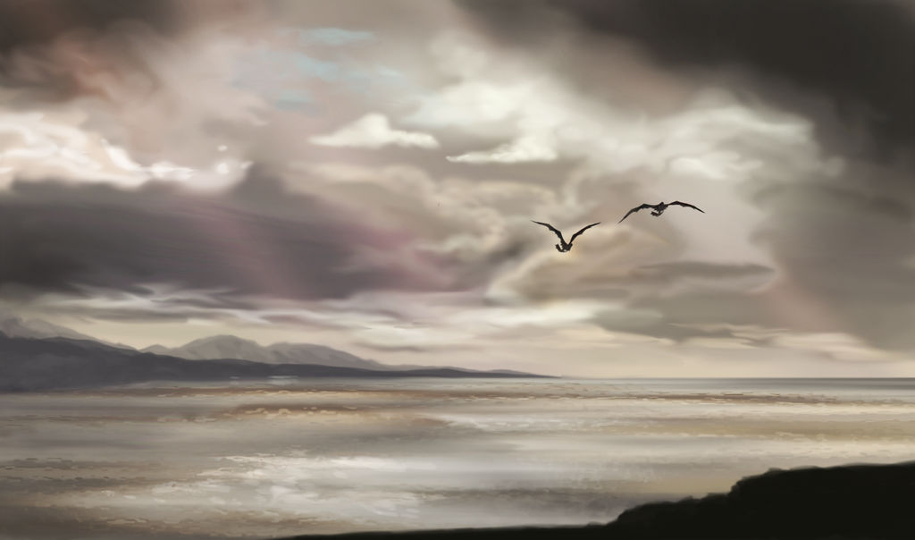 Grey Sea Wallpaper by CCWashi on DeviantArt