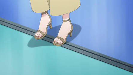 Misaki Jinguuji feet in sandal