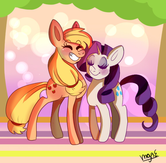 Applejack and Rarity