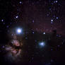 Flame and Horse Head Nebulas