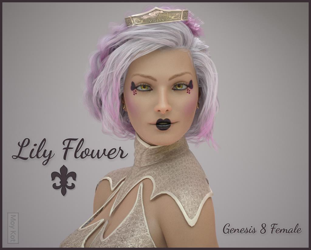 Lily Flower Genesis 8 female by MoyKot