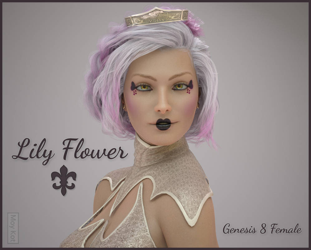 Lily Flower Genesis 8 female by MoyKot