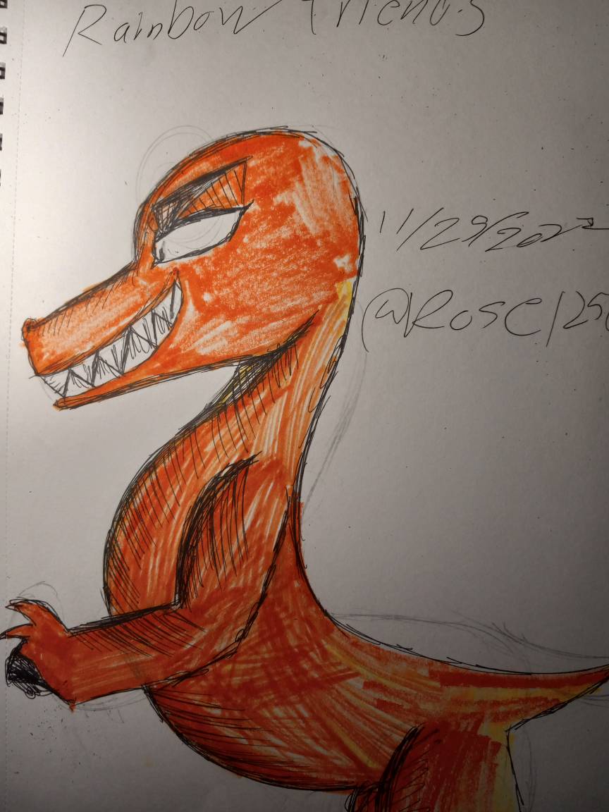 Orange from Rainbow Friends by Flamewing35 on DeviantArt