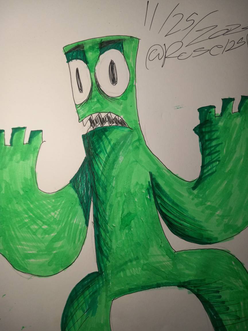 Random Friends Green Green Rainbow Friends Fanart by Rose1258 on DeviantArt