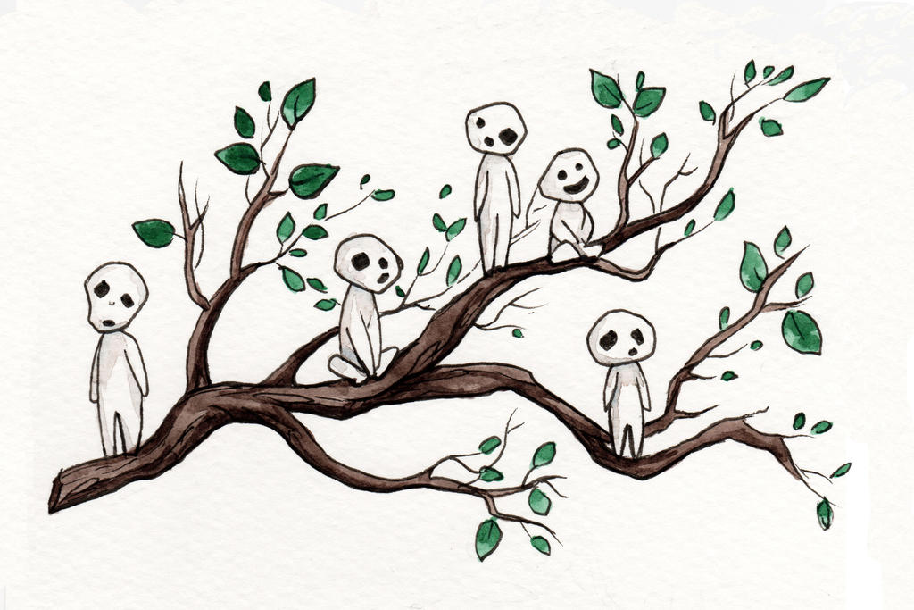 Kodama Vector Kodama by MadalynMcLeod on DeviantArt
