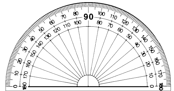 Transparent Clear Protractor