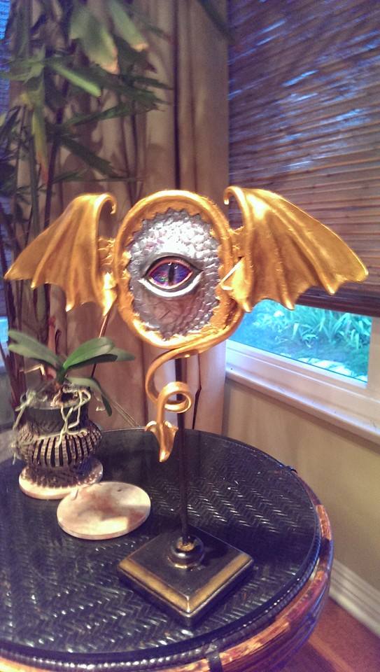 Leather Dragon Eye Plaque 3