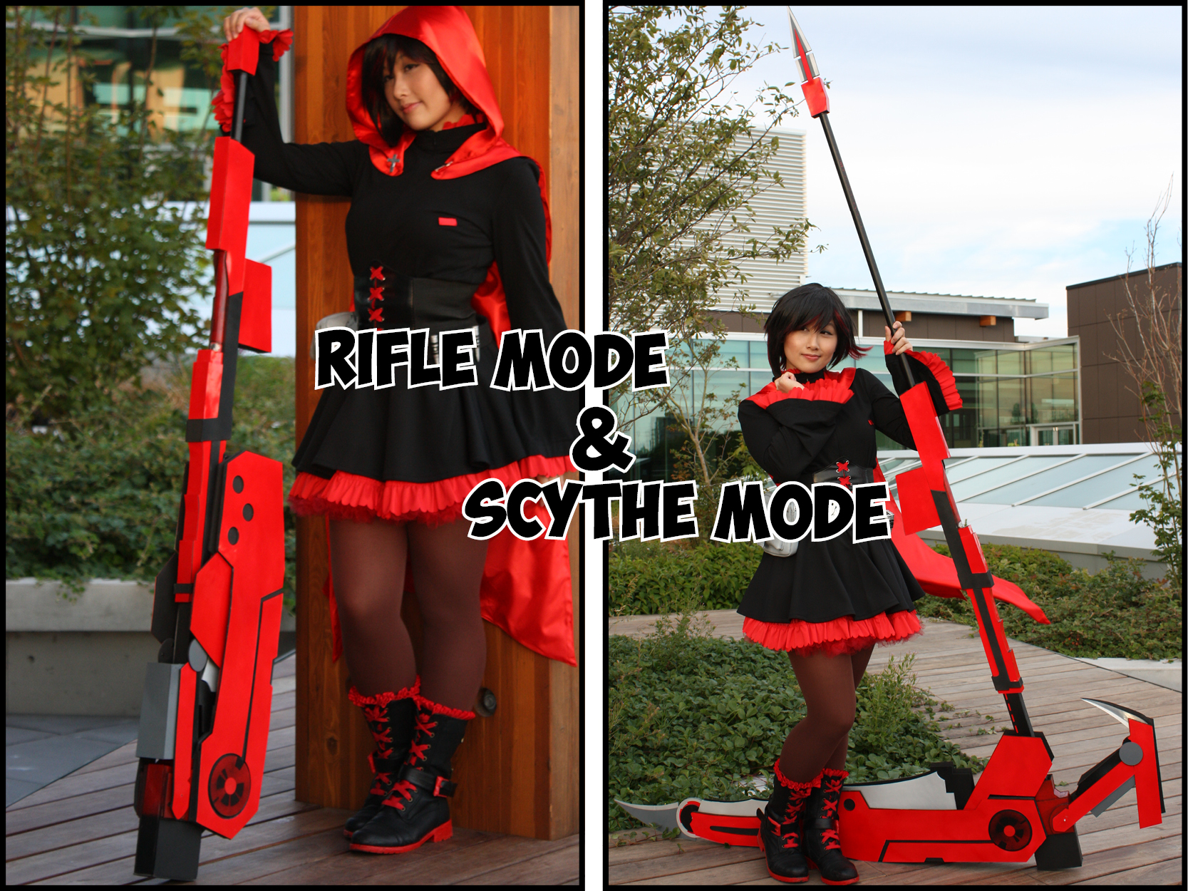 Crescent Rose Scythe: Rifle vs Scythe (Foldable)