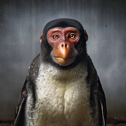 Hybrid Animal Monkey-Penguin 2