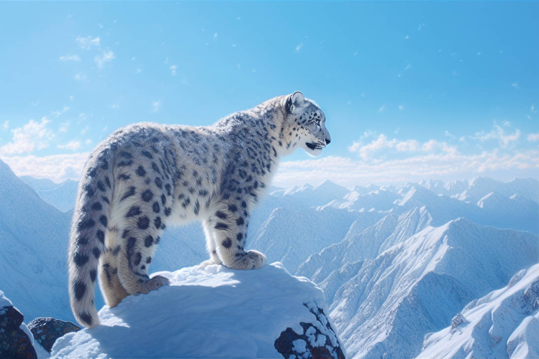 Snow leopard in the Himalayas of Central Asia by marbrure on DeviantArt Biology Diagrams