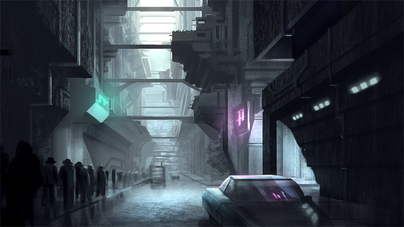 sci-fi city