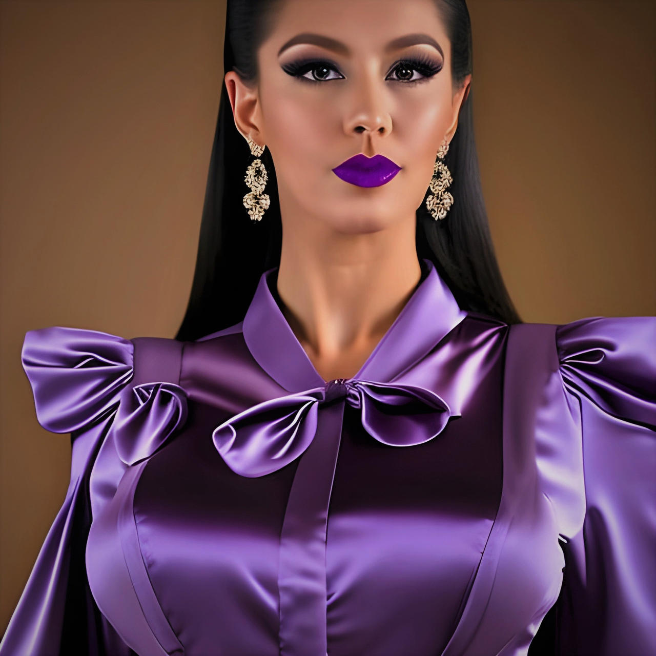 purple satin blouse by Francheskablase on DeviantArt