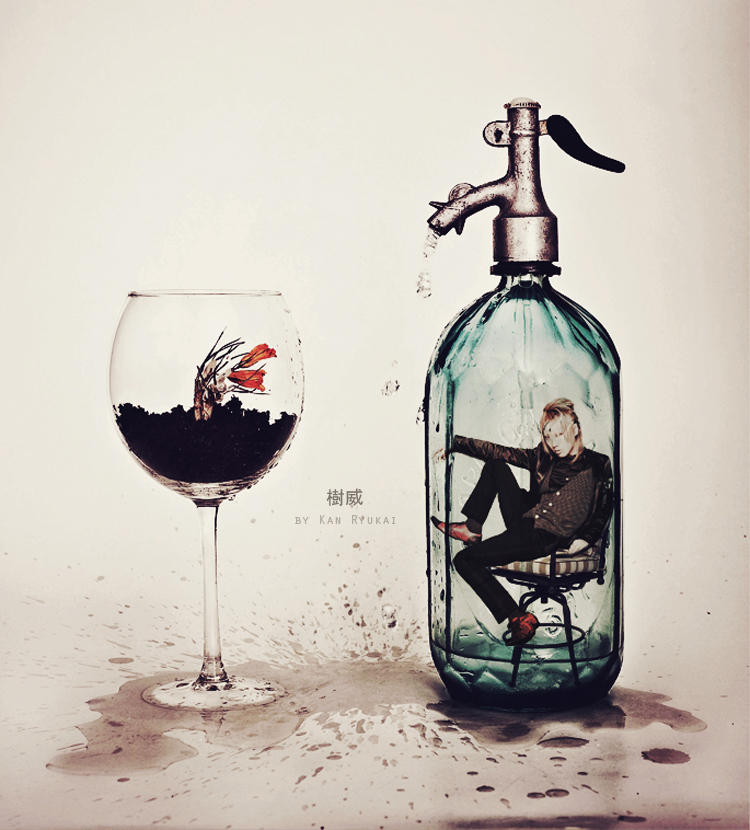 . In the bottle .