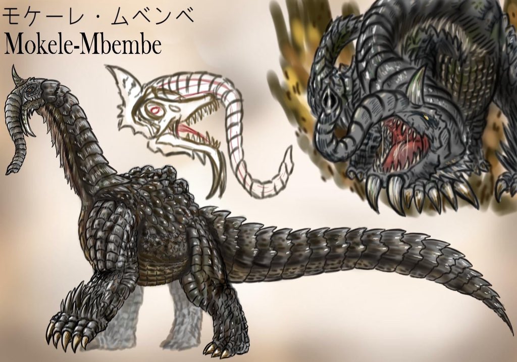 ⋈Monster122⋈ on X: New Titanus Mokele Mbembe #Godzilla https
