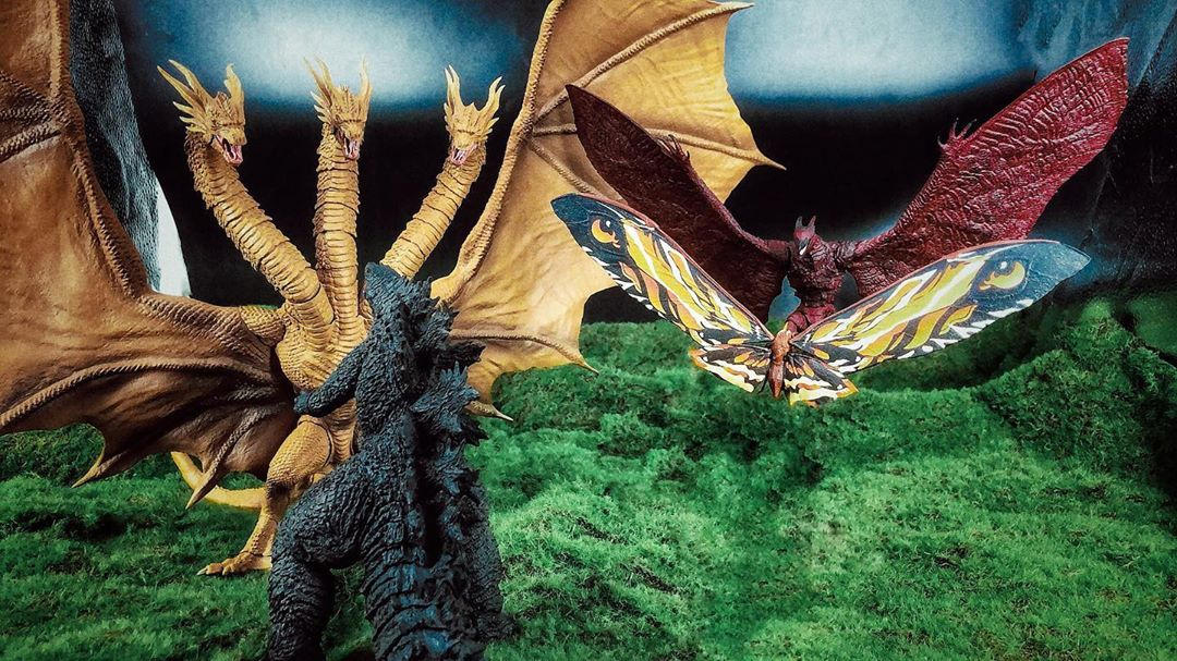SHMA Godzilla Rodan, and Mothra vs King Ghidorah by LordSaber488 on ...