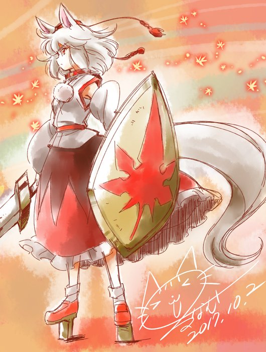 inubashiri momiji (touhou) drawn by yongzhe_mei_hong