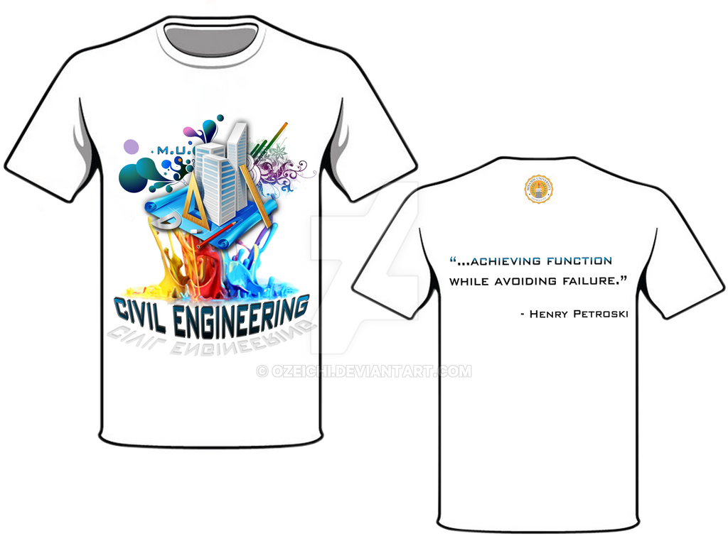 Civil Engineering T Shirt Design By Ozeichi On Deviantart