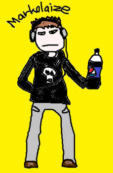 Markolaize holding Pepsi Max