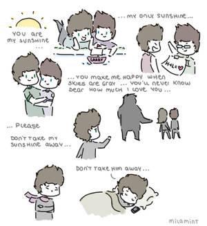 one direction - larry stylinson: u r my sunshine