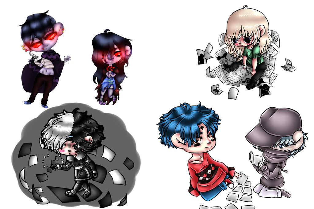 Chibi Computer Oc Oc Chibis 2 by BlackieBird on DeviantArt