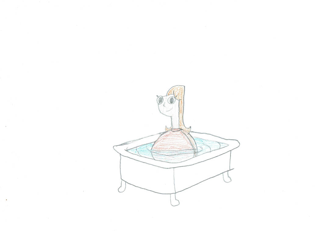 Magic Inflation Candace Candace Bath Water Inflation Comic (3/4) by BradenSpainhower on DeviantArt