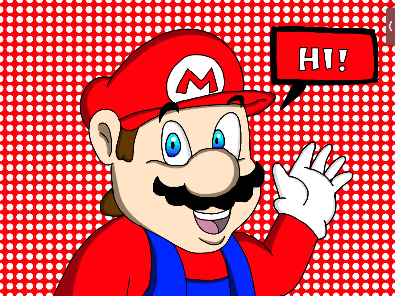 Mario Saying Hi! by SuperNintendoTime on DeviantArt