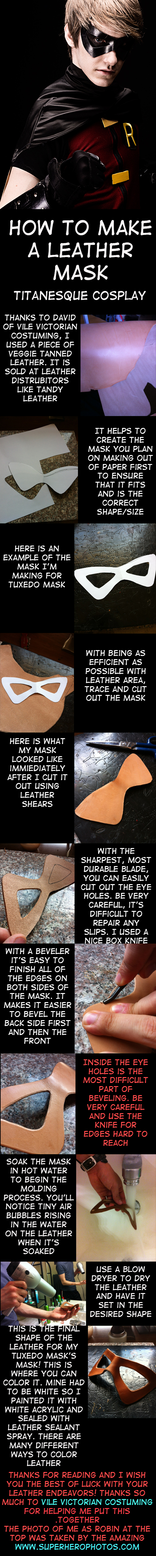 Leather Mask Tutorial by TitanesqueCosplay