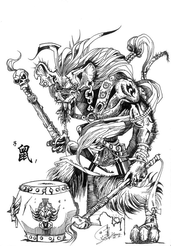 Crazy monster Zodiac-Rat