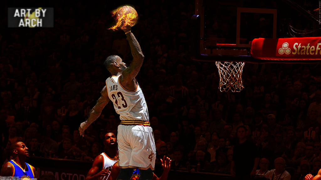 HD lebron dunking wallpapers