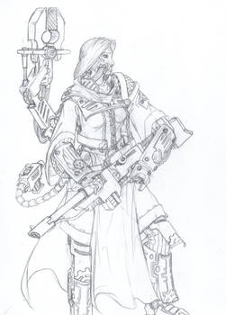 WH40K Techpriest - Sketch