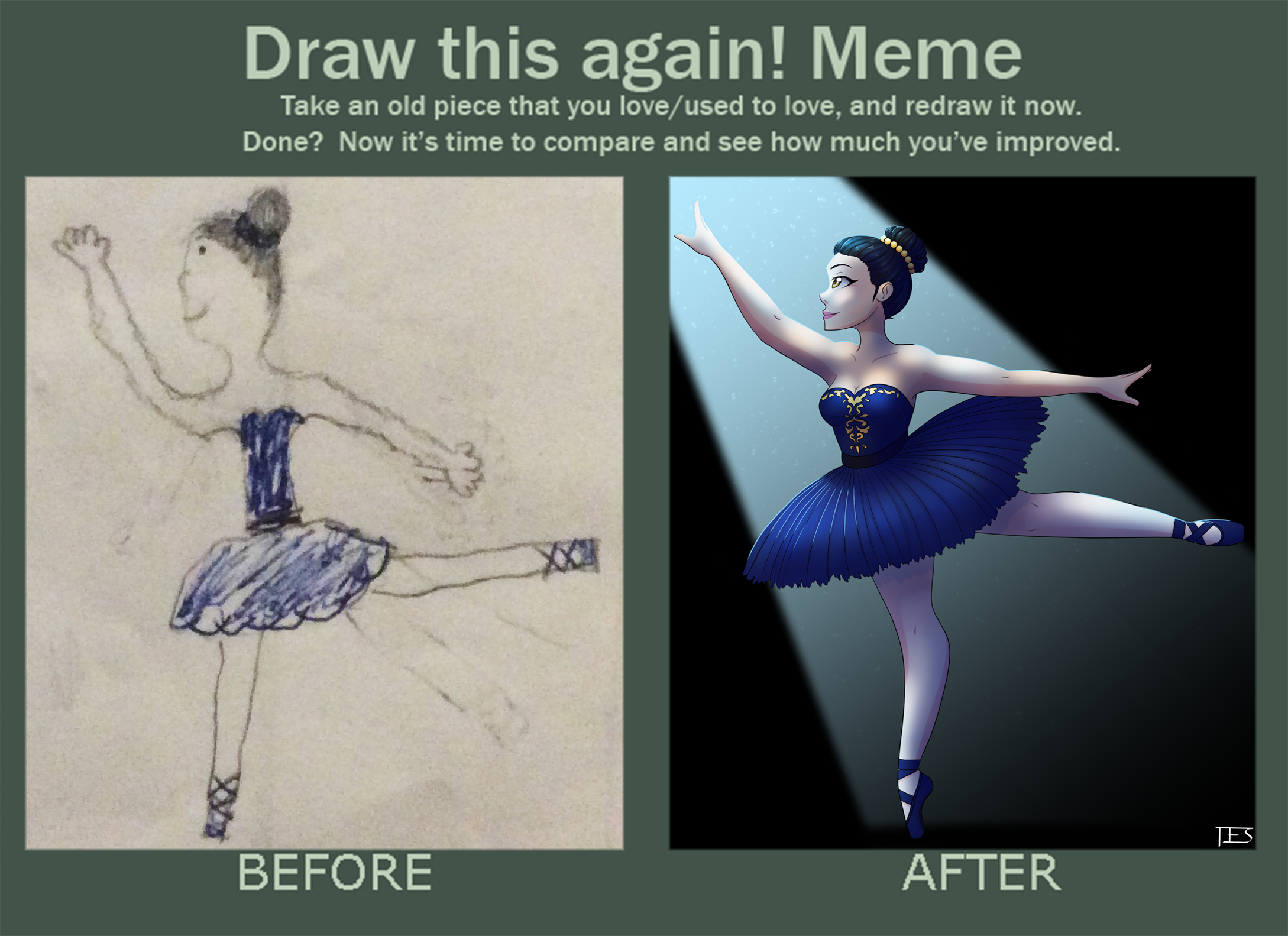 Ballerina Draw This Again Meme