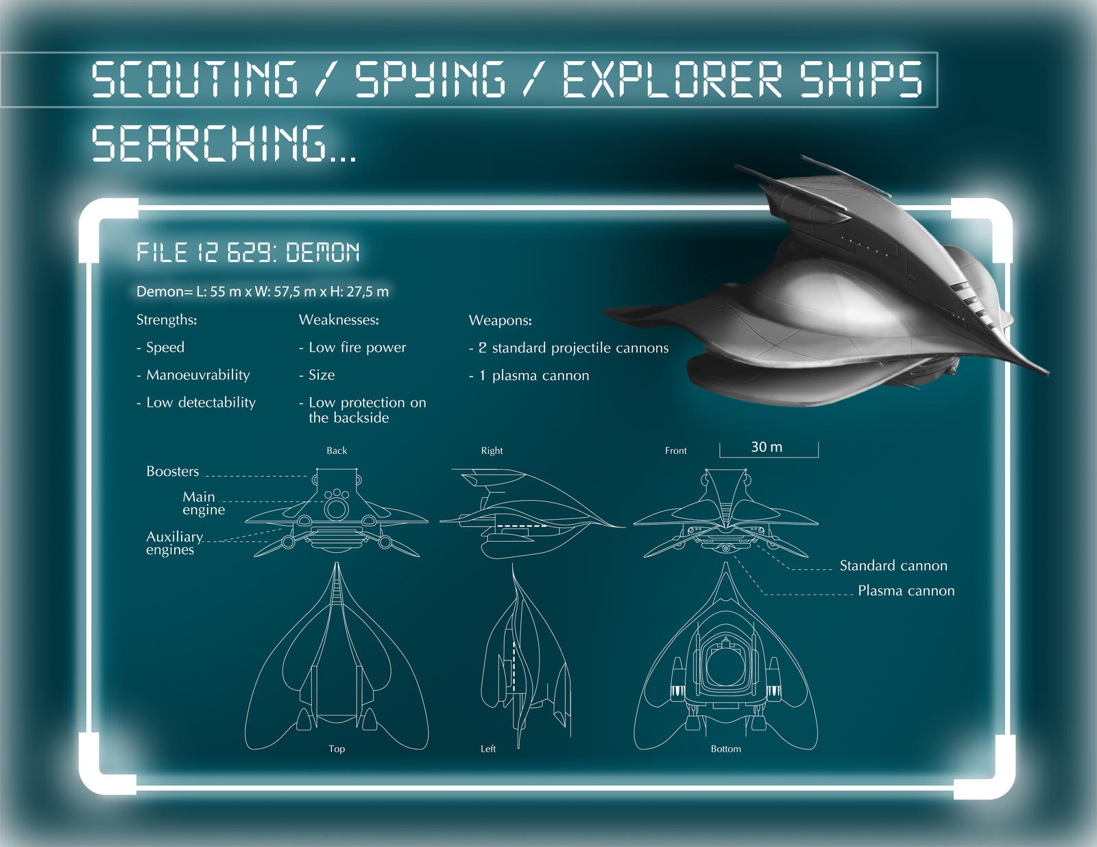 EVE Demon Ship entry by CaroRichard on DeviantArt