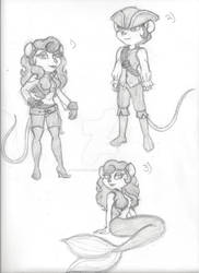 Mademoiselle Relda Pirate Sketches