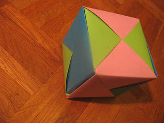 colorful cube - origami