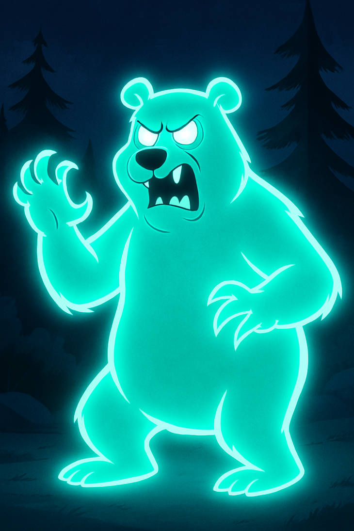 Ghost Bear Rottmnt The glowing ghost bear by actuallyscoobydoo on DeviantArt